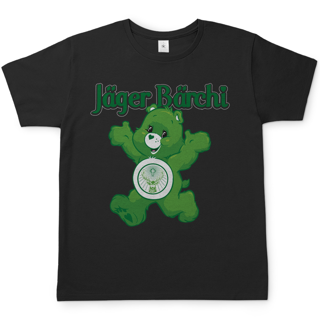 Jäger Bärchi Glücksbärchi Herren Shirt in Schwarz