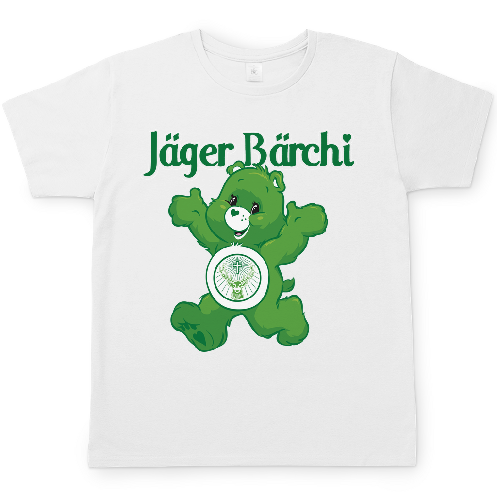 Jäger Bärchi Glücksbärchi Herren Shirt in Weiß