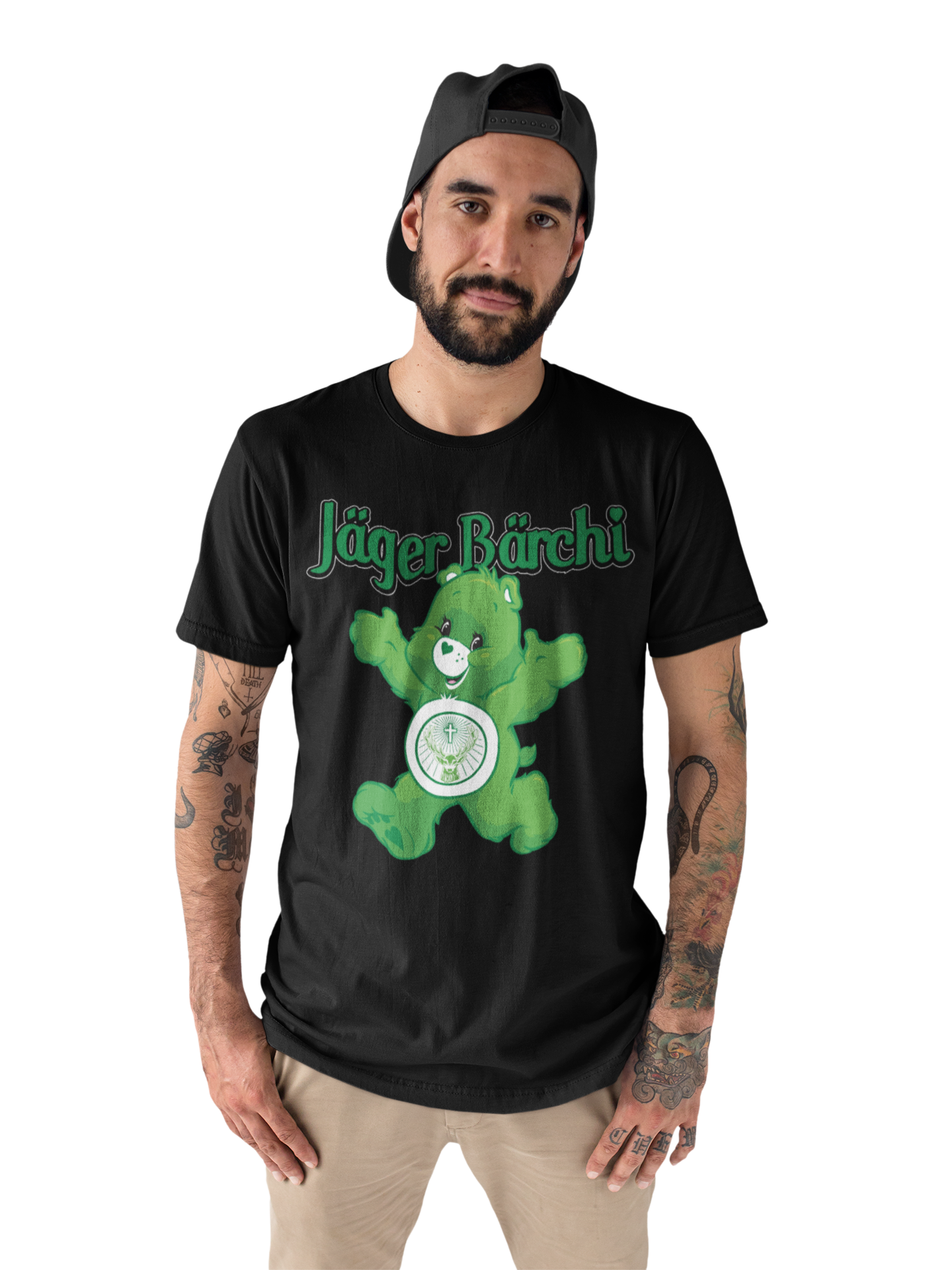 Jäger Bärchi Glücksbärchi Herren Shirt mit Model