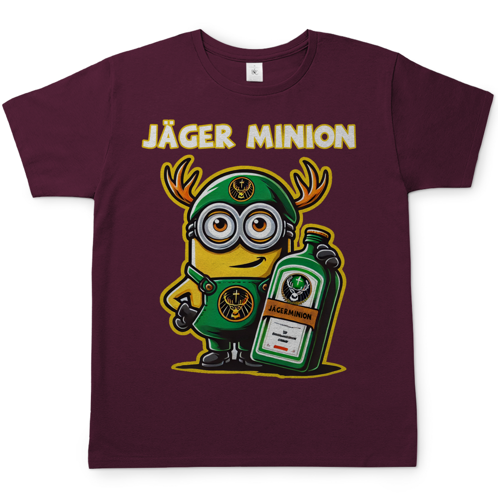 Jäger Minion Herren Shirt in Burgundy Rot