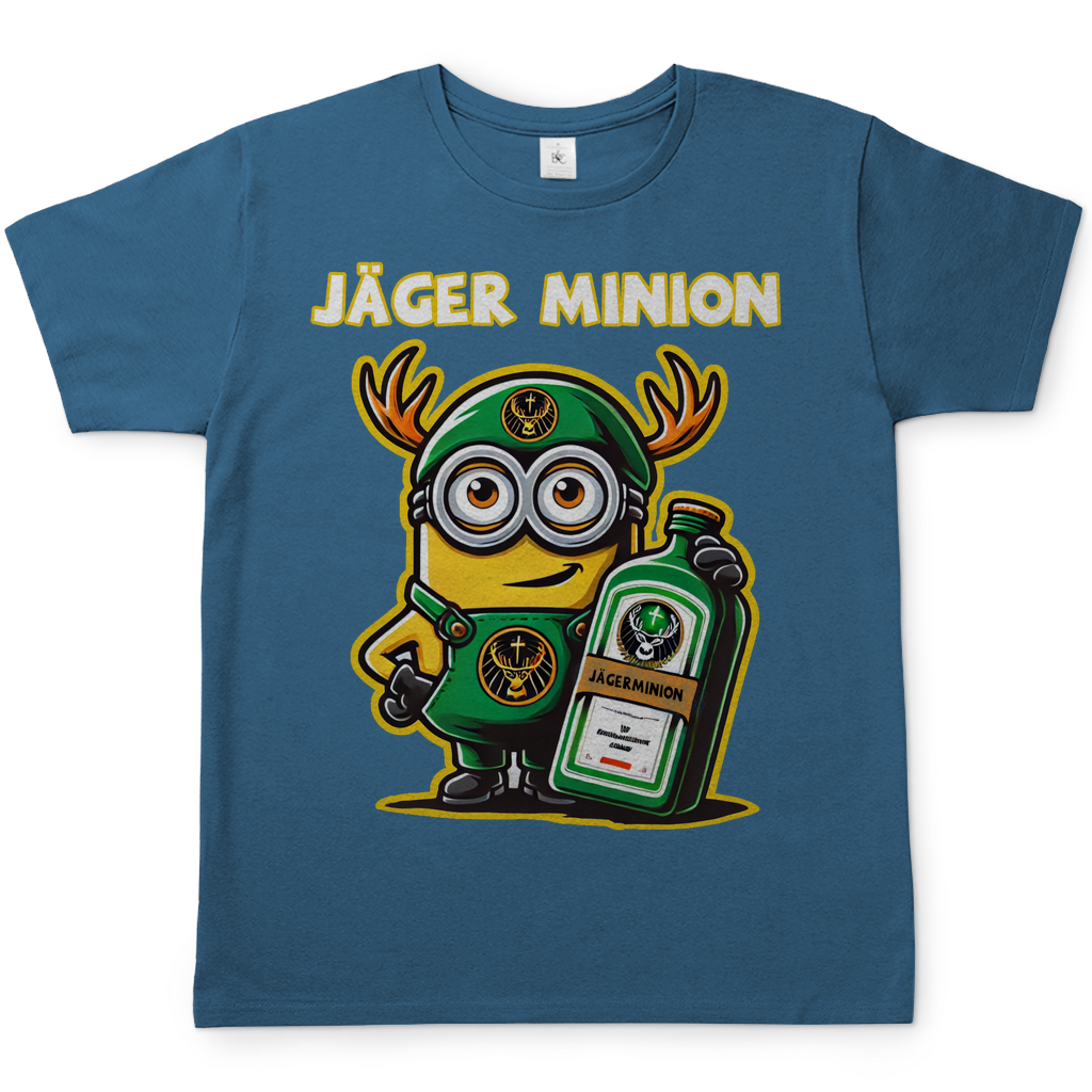 Jäger Minion Herren Shirt in Diva Blau