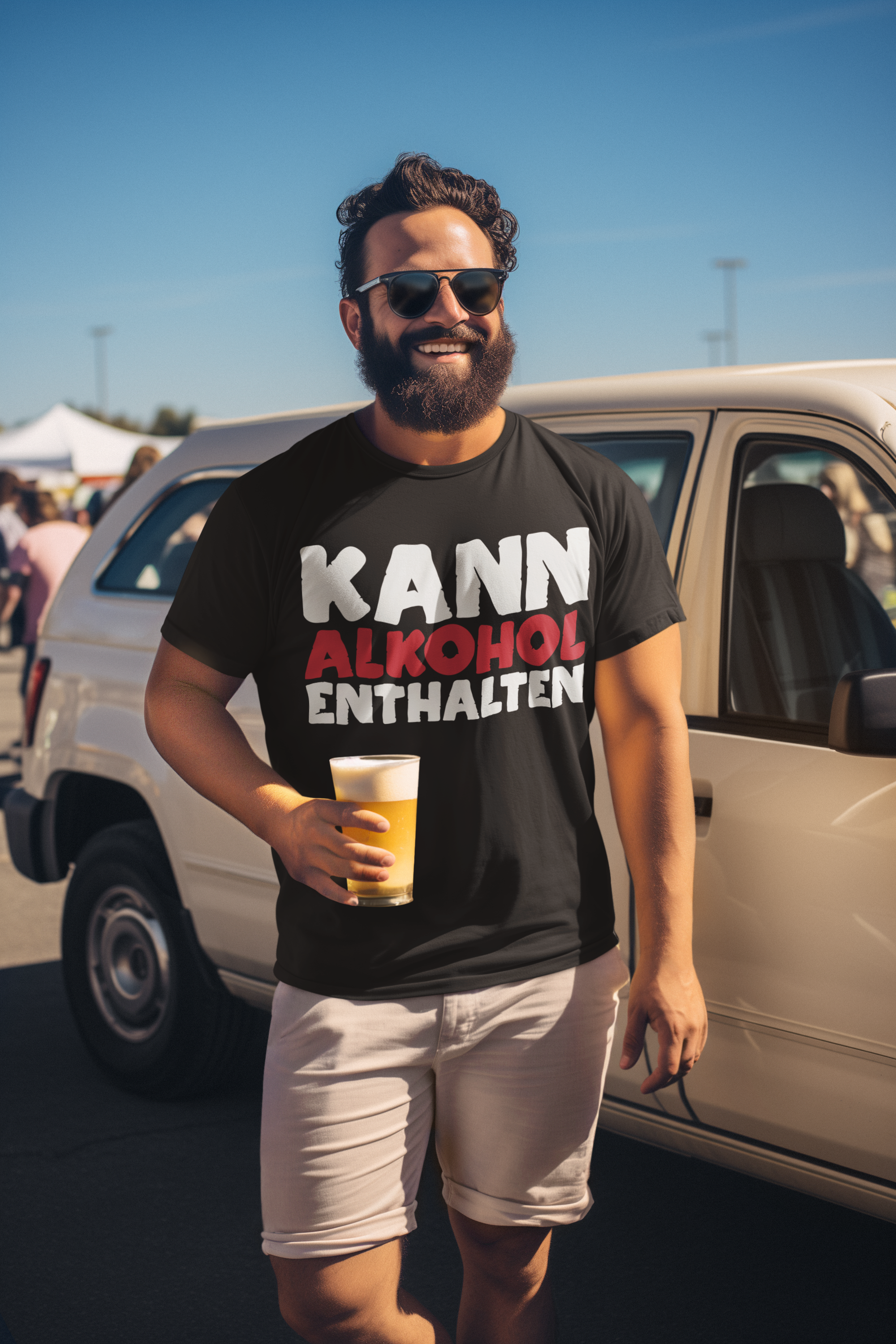 Kann Alkohol enthalten - Herren Shirt