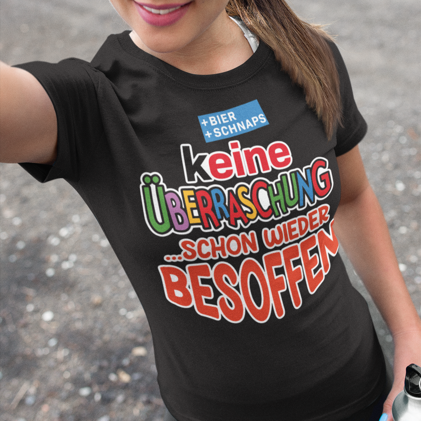 Keine Überraschung - schon wieder besoffen - Damenshirt