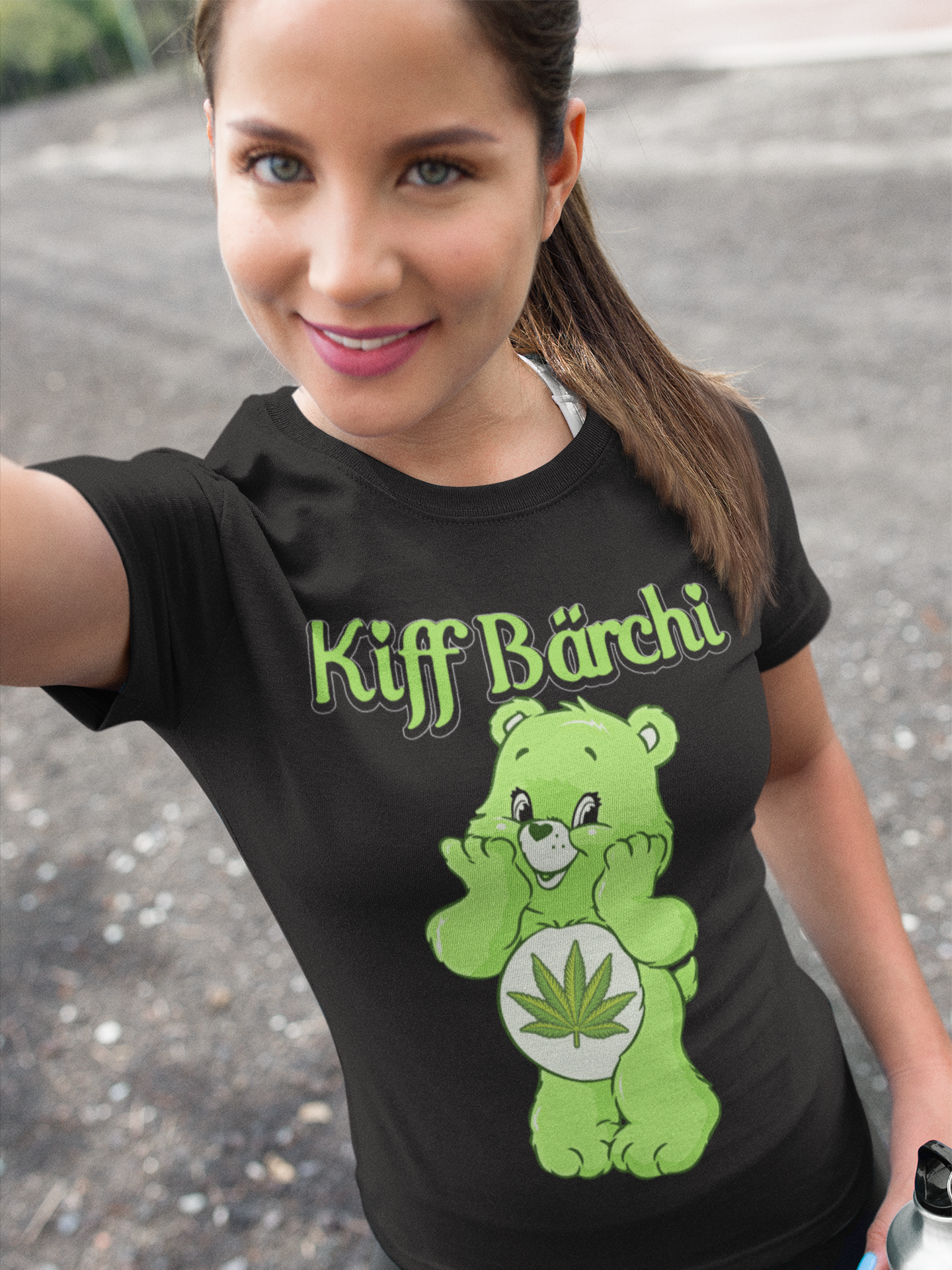 Kiff Bärchi - Glücksbärchi - Damen Premium Bio T-Shirt