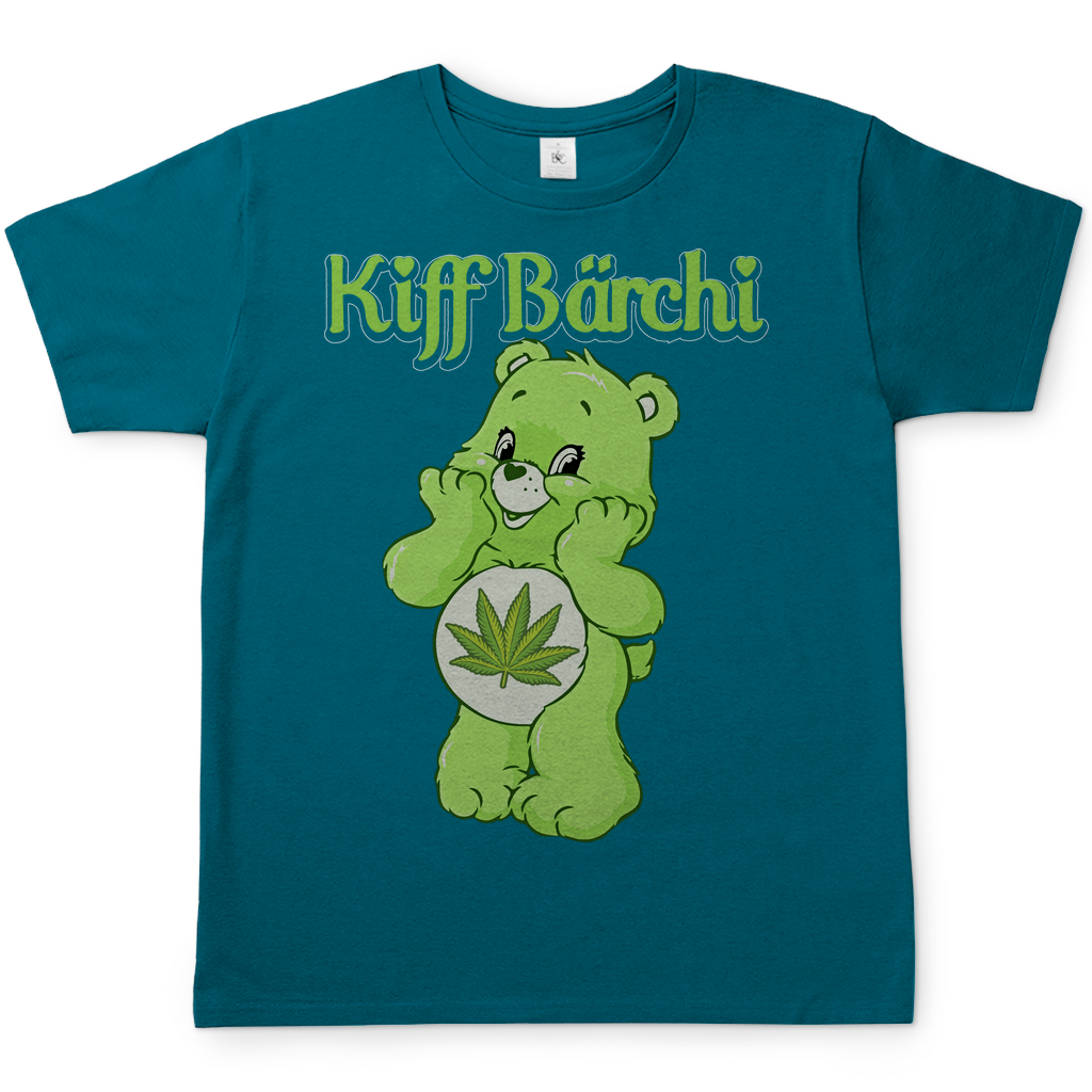 Kiff Bärchi Glücksbärchi Herren Shirt in Diva Blau