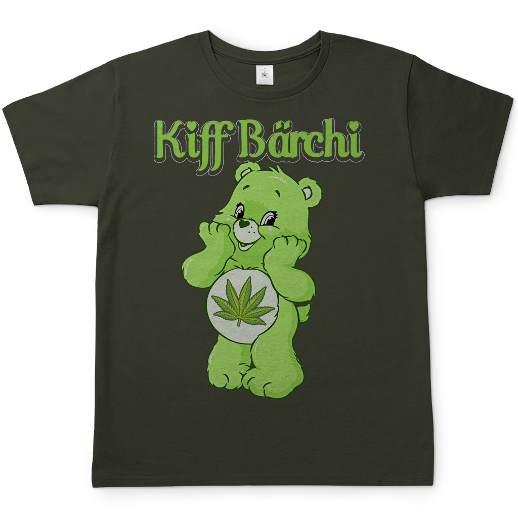Kiff Bärchi Glücksbärchi Herren Shirt in Khaki
