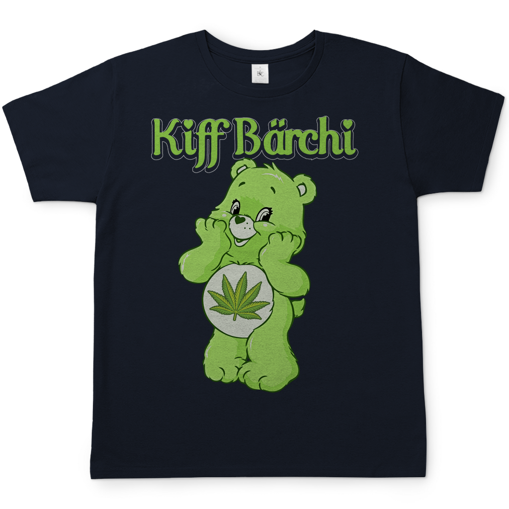 Kiff Bärchi Glücksbärchi Herren Shirt in Navy Blau
