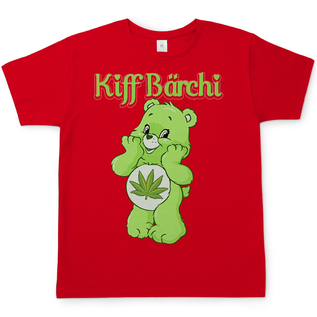 Kiff Bärchi Glücksbärchi Herren Shirt in Rot