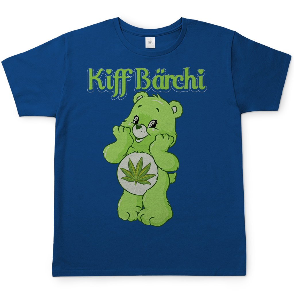 Kiff Bärchi Glücksbärchi Herren Shirt in Royal Blau