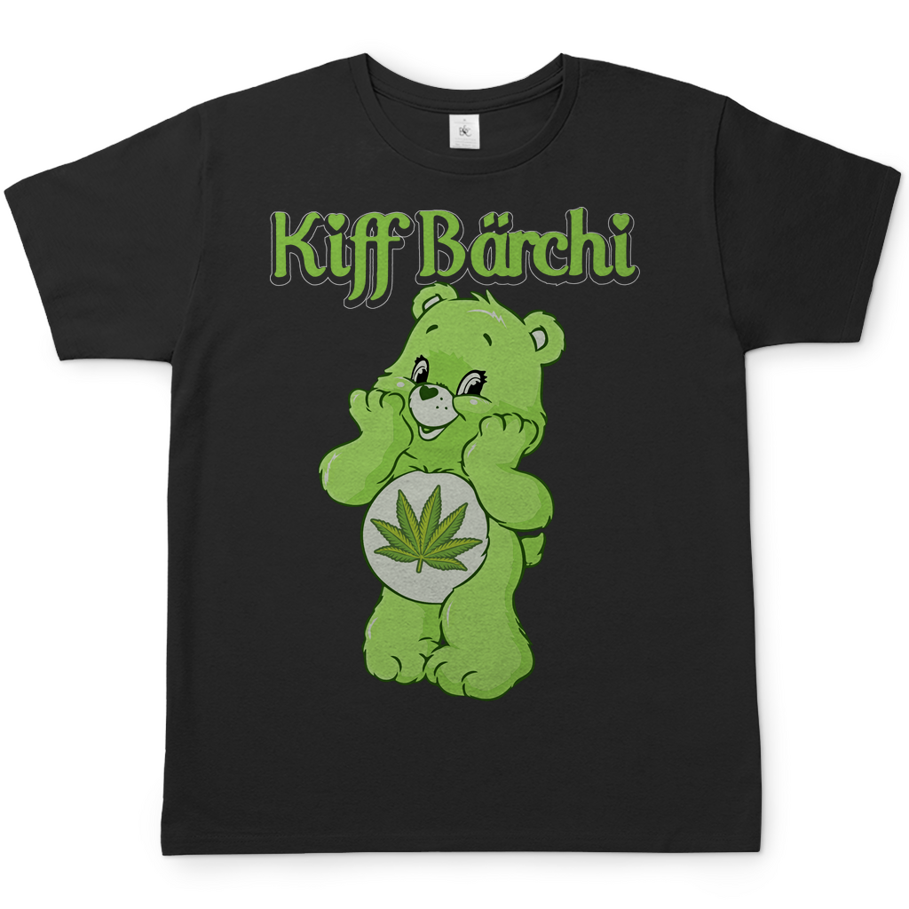 Kiff Bärchi Glücksbärchi Herren Shirt in Schwarz