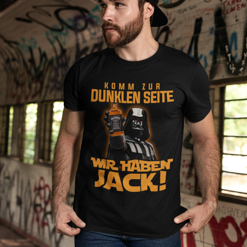 Vader Whisky Shirt Herren – Komm zur dunklen Seite wir haben Jack!