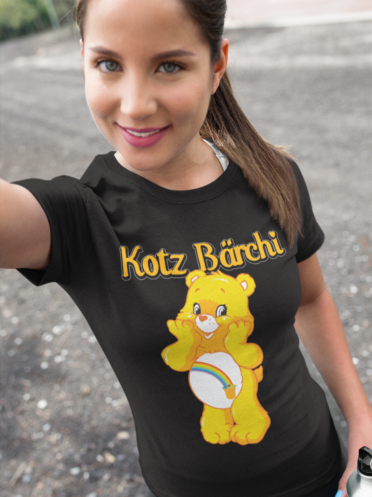 Kotz Bärchi - Glücksbärchi - Damen Premium Bio T-Shirt