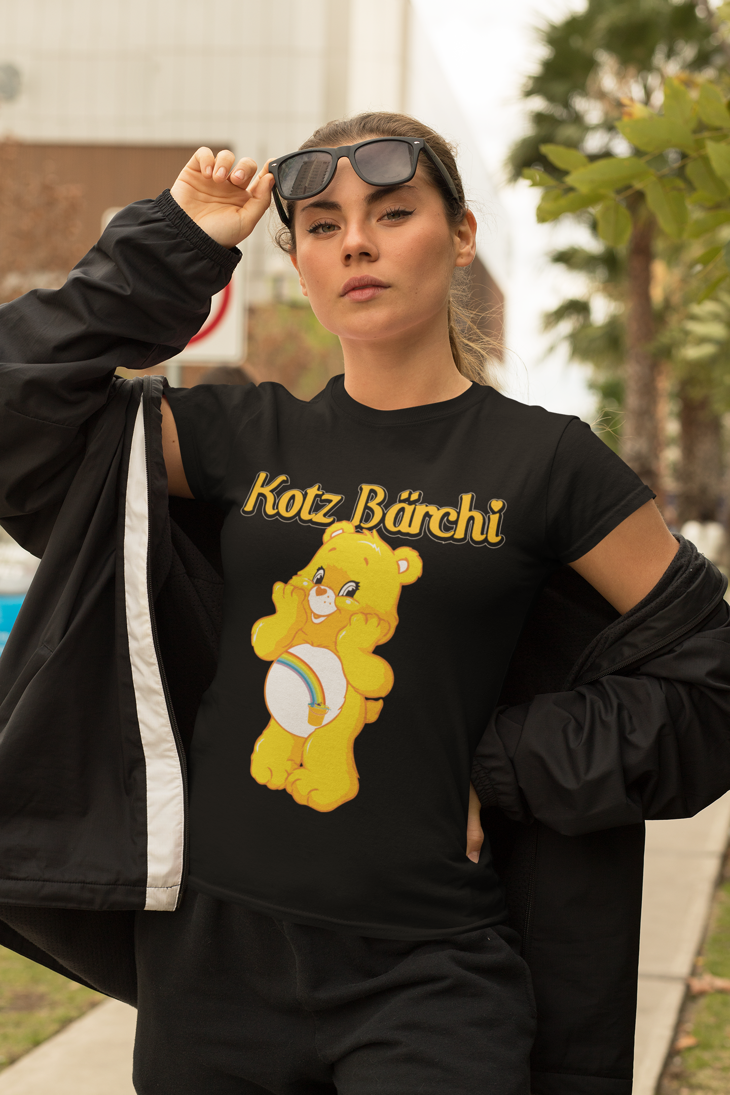 Kotz Bärchi - Glücksbärchi - Damen Premium Bio T-Shirt