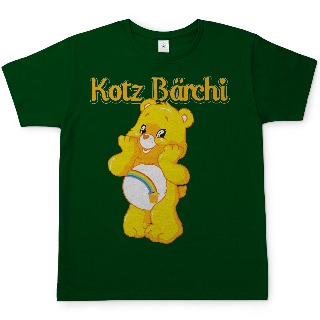 Kotz Glücksbärchi Herren Shirt in bottle grün