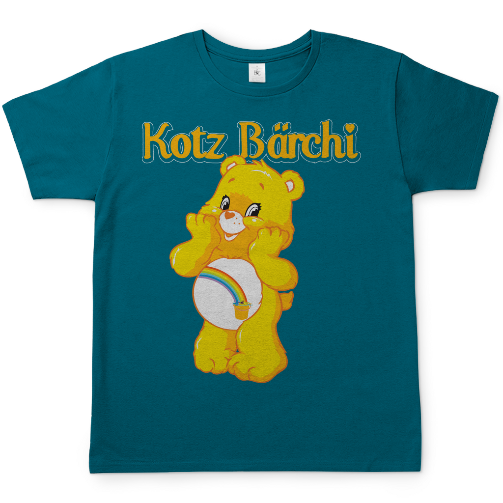 Kotz Glücksbärchi Herren Shirt in diva blau