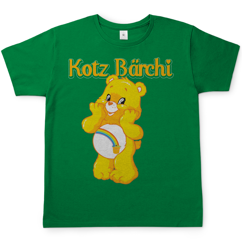 Kotz Glücksbärchi Herren Shirt in kelly grün