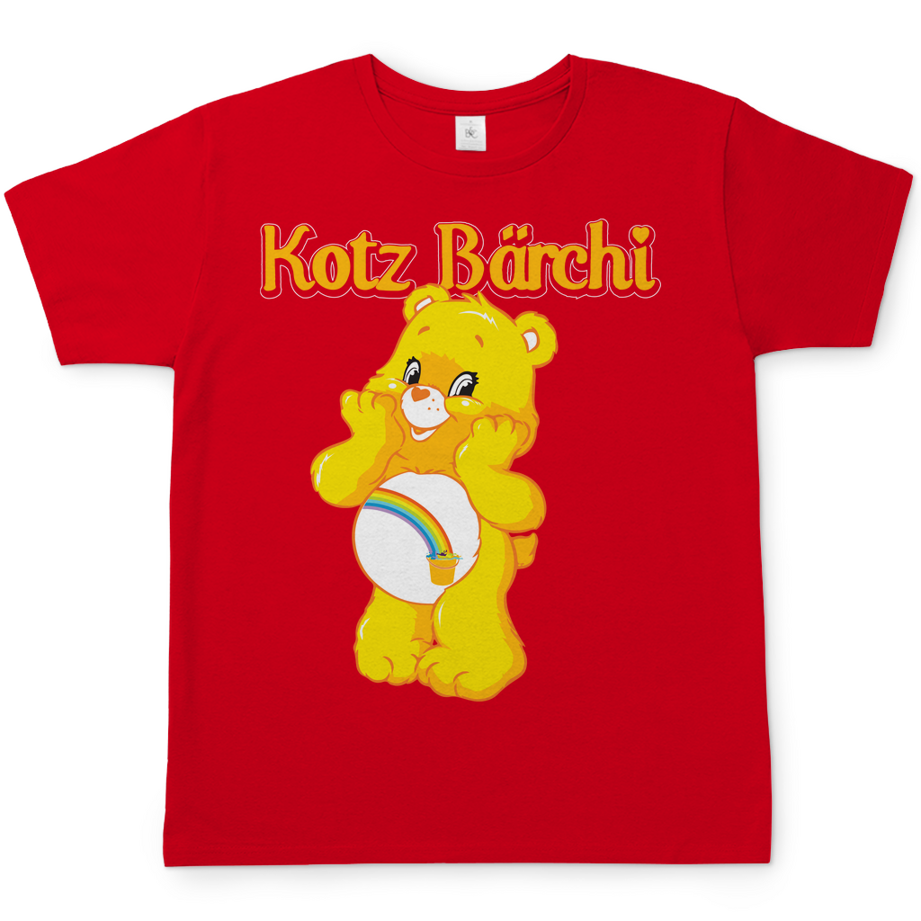 Kotz Glücksbärchi Herren Shirt in rot