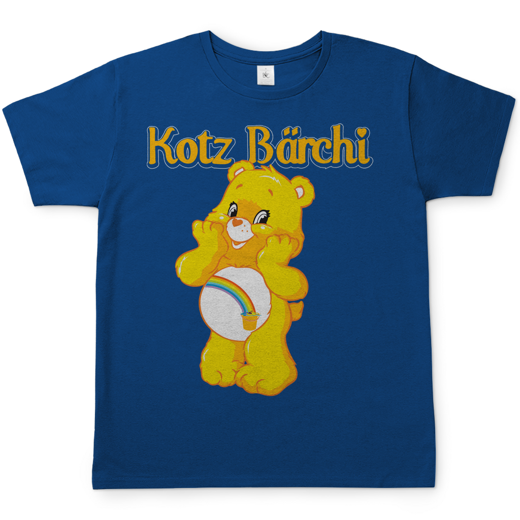Kotz Glücksbärchi Herren Shirt in royal blau