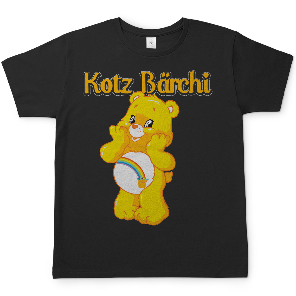 Kotz Glücksbärchi Herren Shirt in schwarz