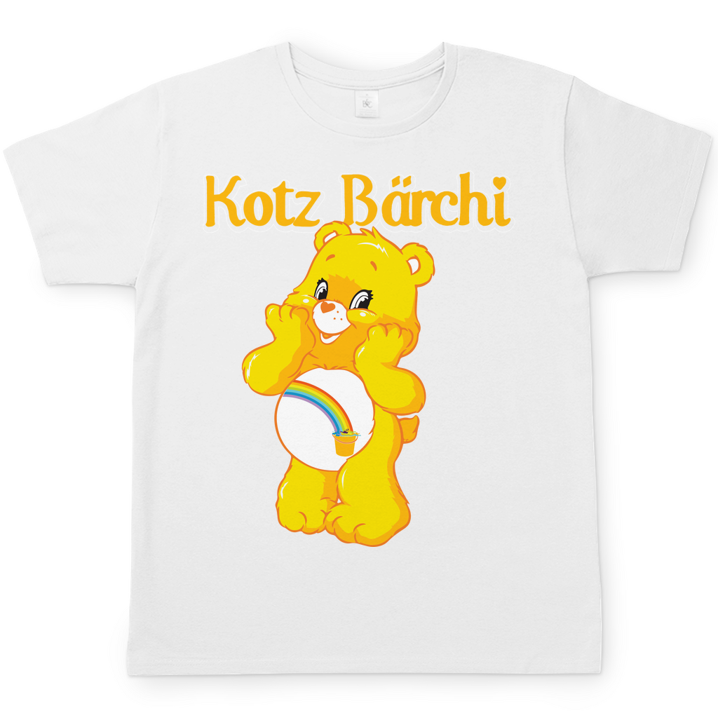 Kotz Glücksbärchi Herren Shirt in weiß