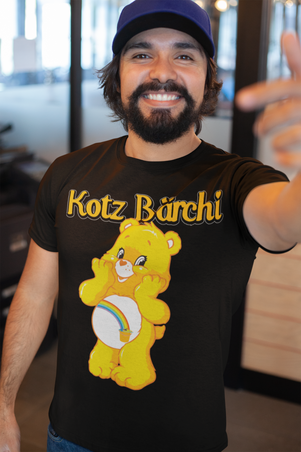 Kotz Glücksbärchi Herren Shirt mit Model