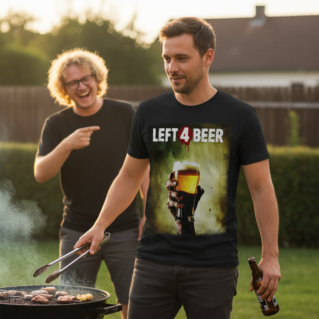 Left 4 Beer Left 4 Dead - Herren T-Shirt