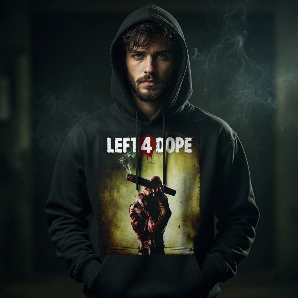 Left 4 Dope Left 4 Dead Zombie Joint Weed - Herren Premium Bio Hoodie