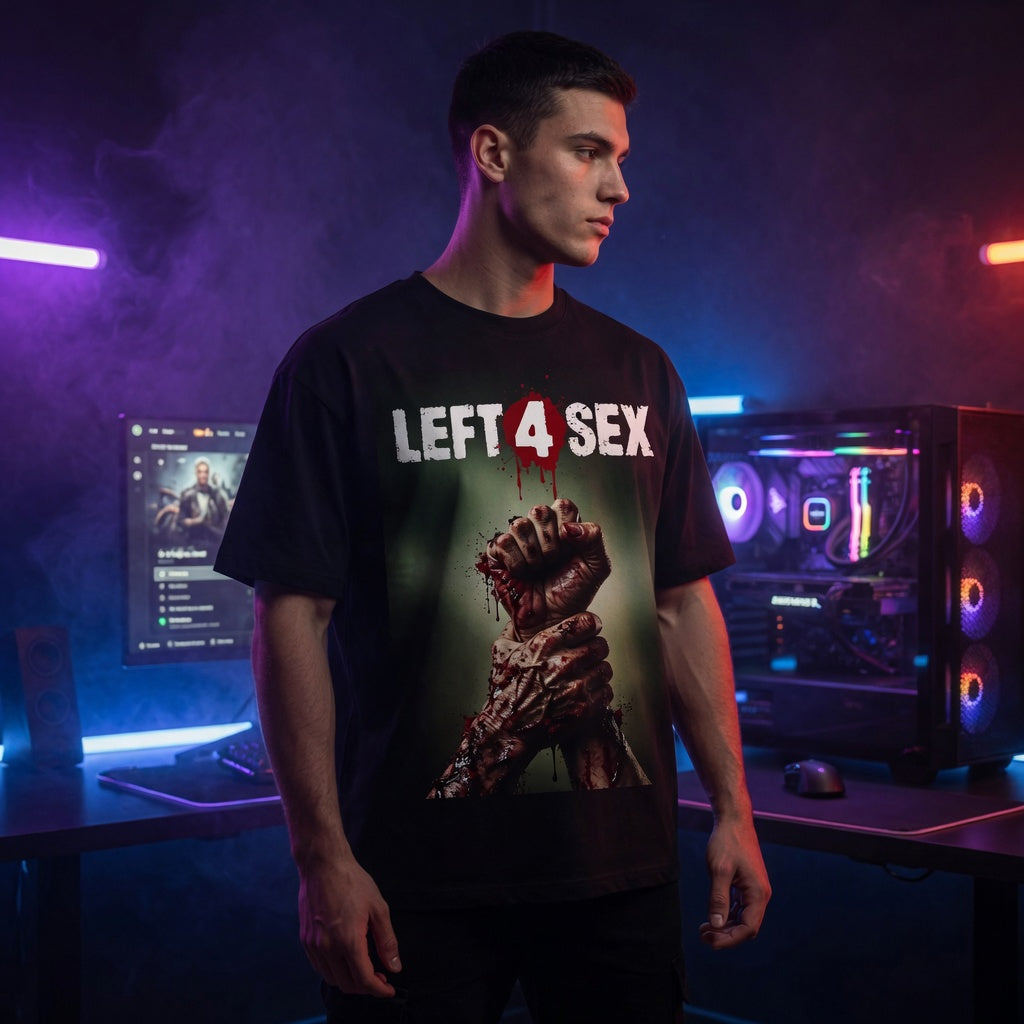 Left 4 Sex - Jack and Jones Oversize T-Shirt