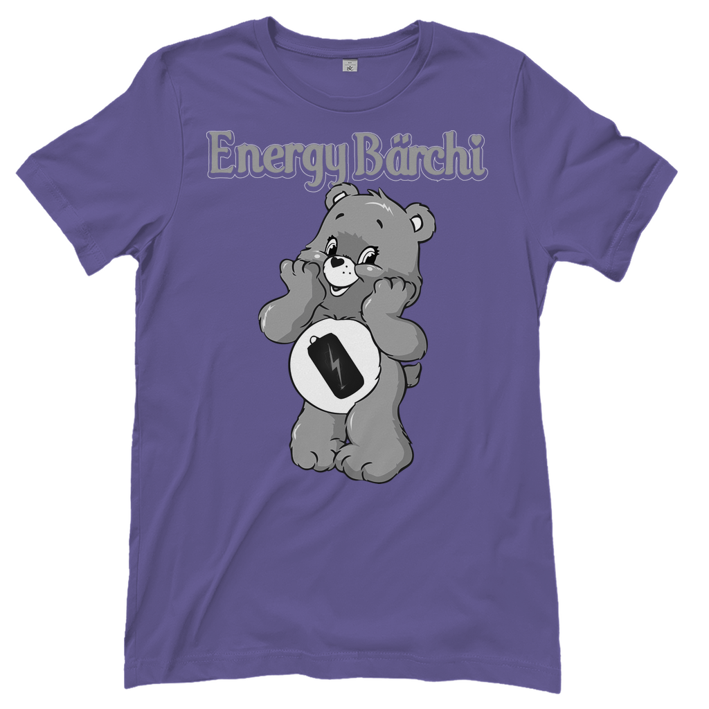 Lila Damenshirt mit Energy Bärchi Glücksbärchi Design