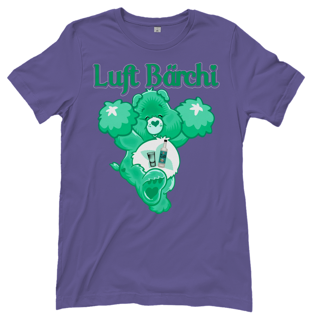Lila Damenshirt mit Luft Bärchi Glücksbärchi Design