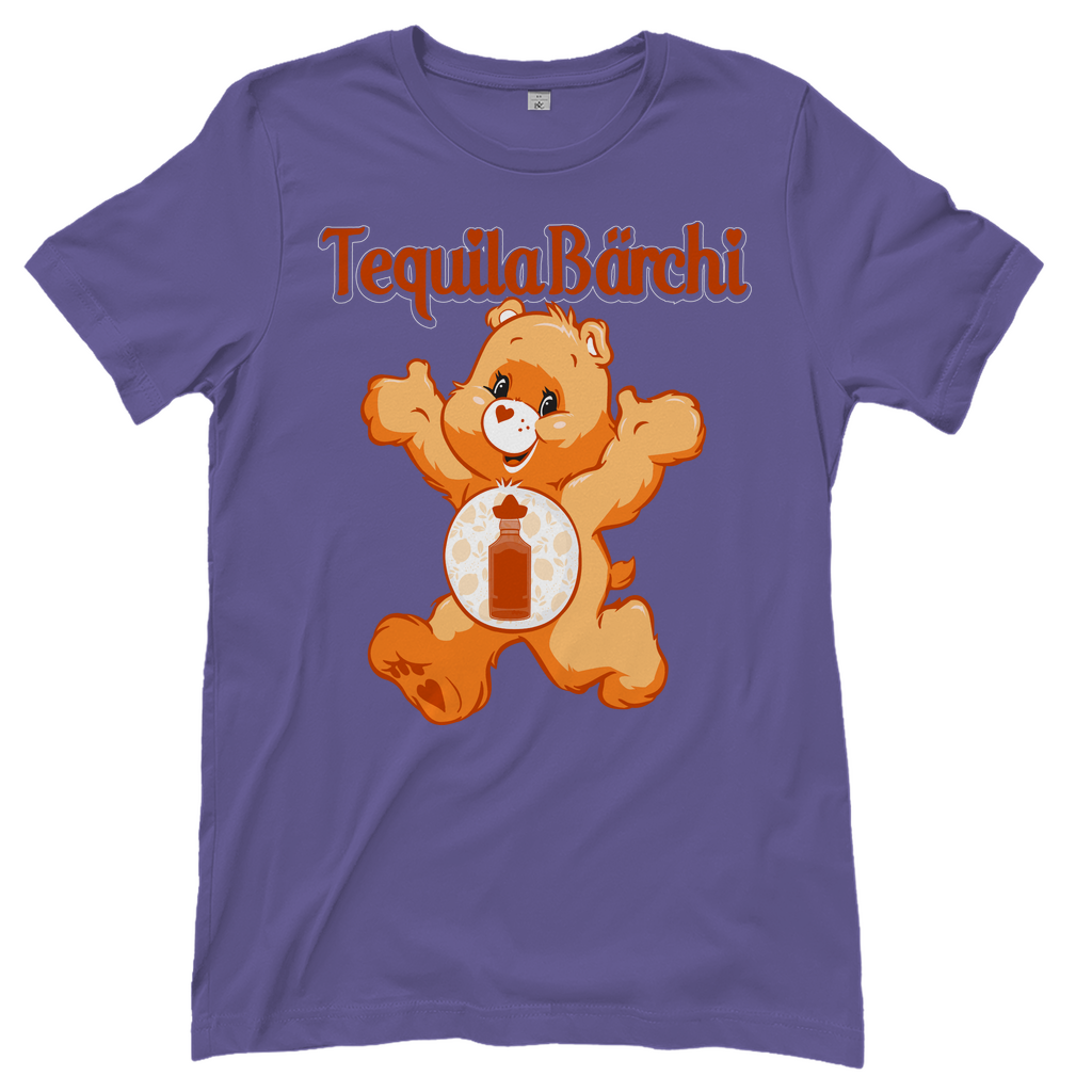 Lila Damenshirt mit Tequila Bärchi Glücksbärchi Design