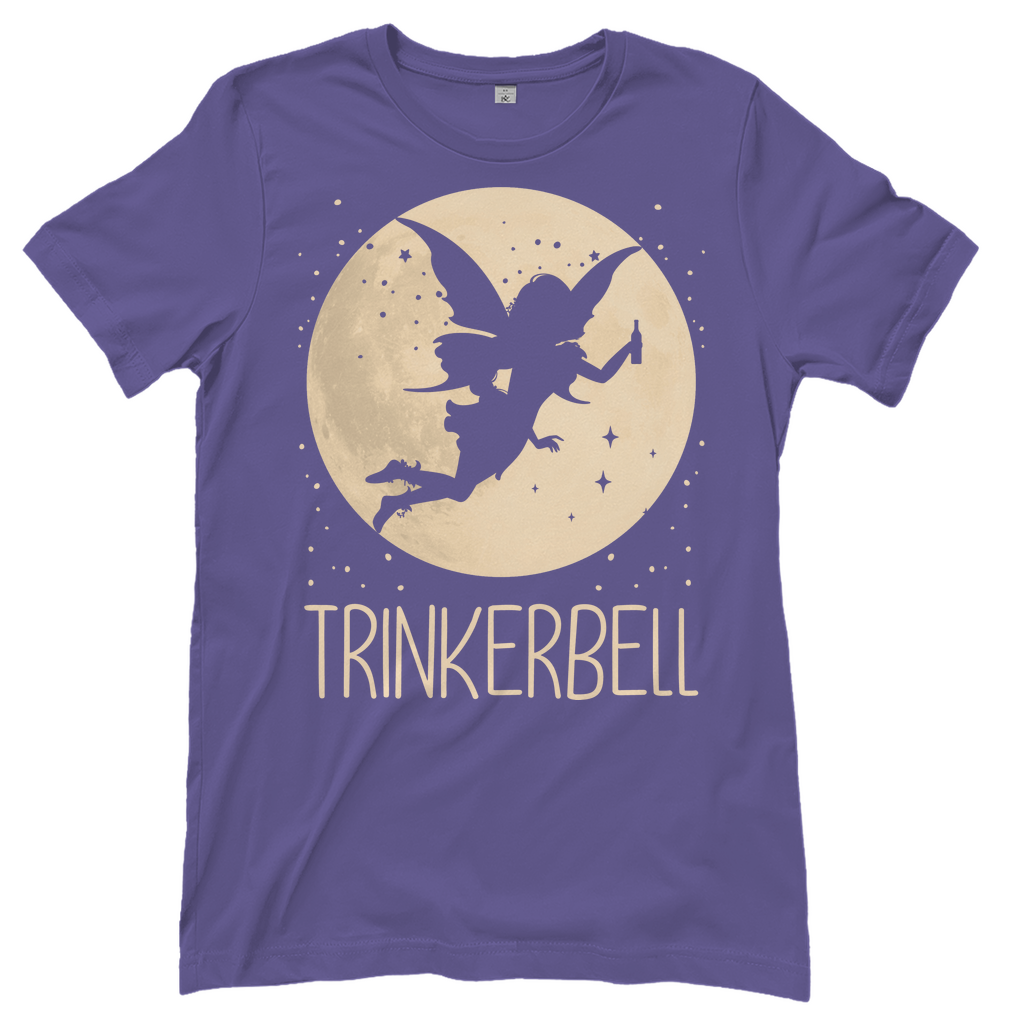 Lila Damenshirt mit Trinkerbell Prinzessin Design