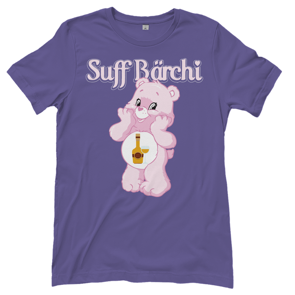 Lila Suff Bärchi Glücksbärchi Damenshirt mit Glas