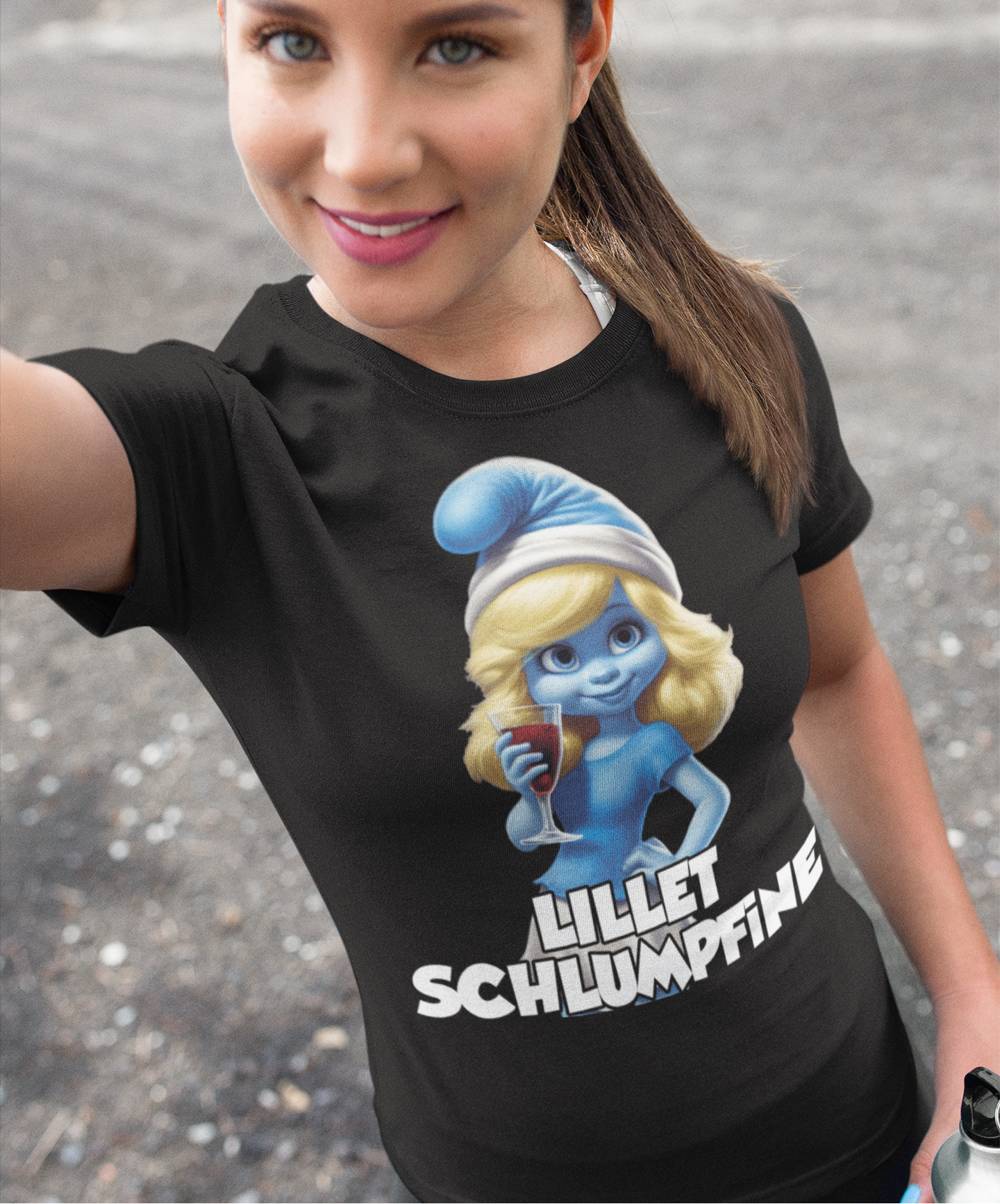 Lillet Schlumpfine Grafik - Damenshirt