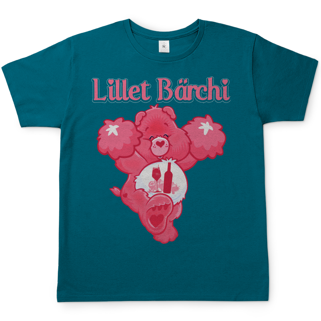 Lillet Bärchi Glücksbärchi Herren Shirt in Diva Blau