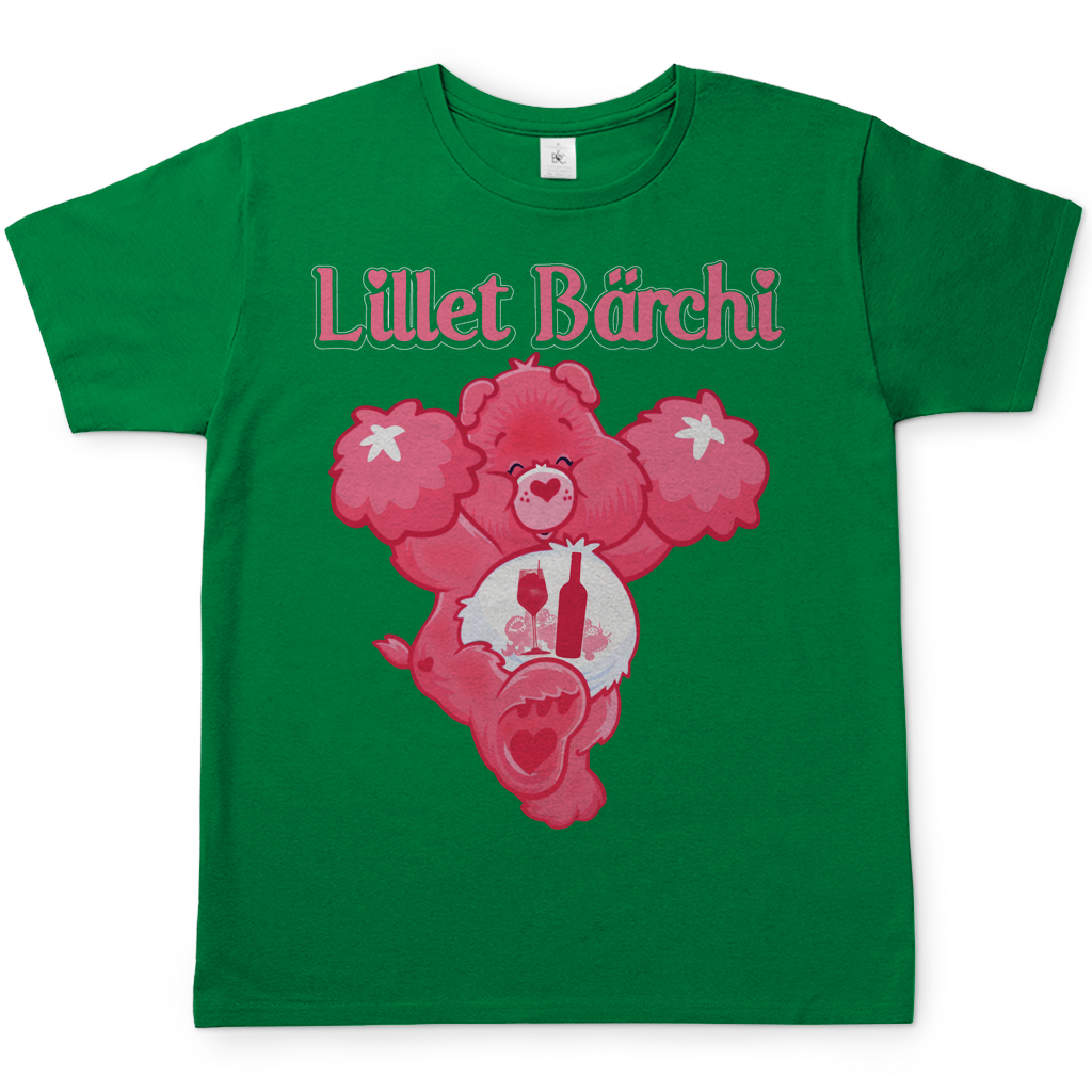Lillet Bärchi Glücksbärchi Herren Shirt in Kelly Grün