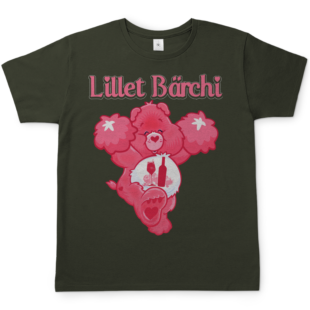 Lillet Bärchi Glücksbärchi Herren Shirt in Khaki