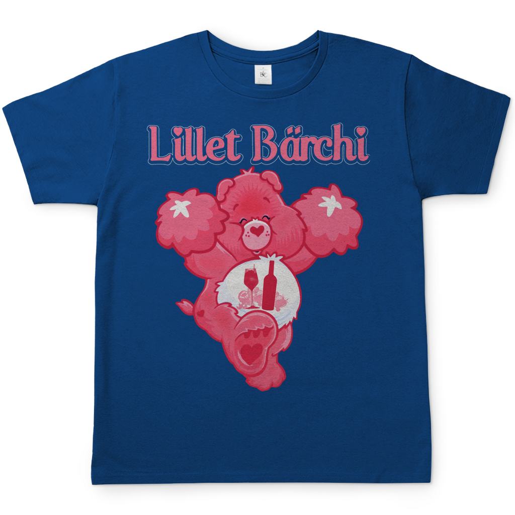 Lillet Bärchi Glücksbärchi Herren Shirt in Royal Blau