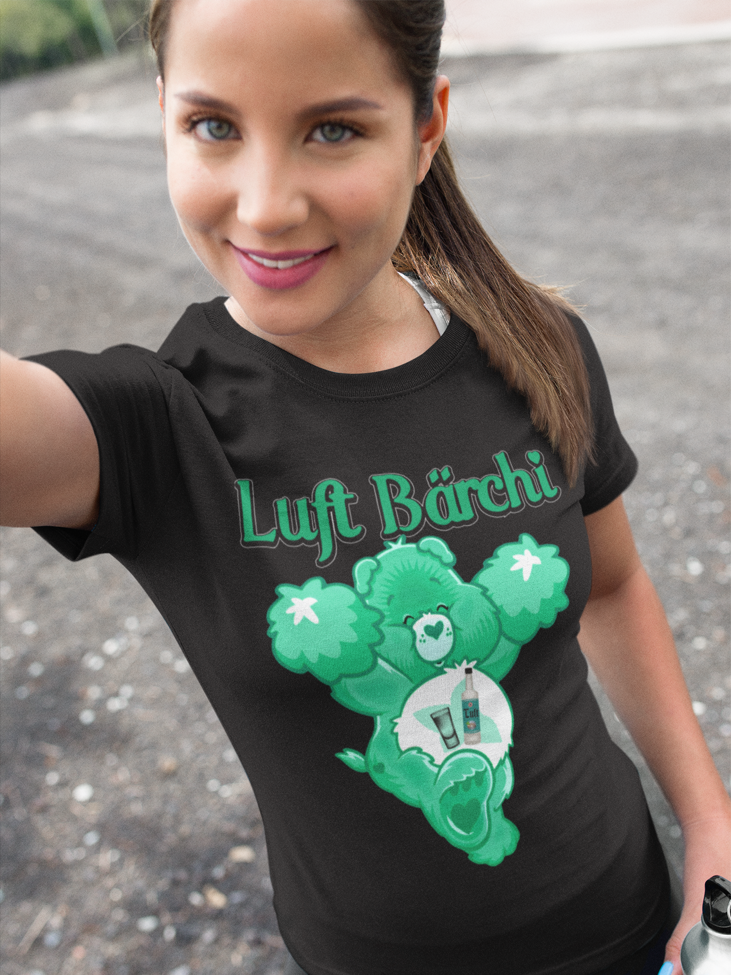 Luft Bärchi - Glücksbärchi - Damen Premium Bio T-Shirt
