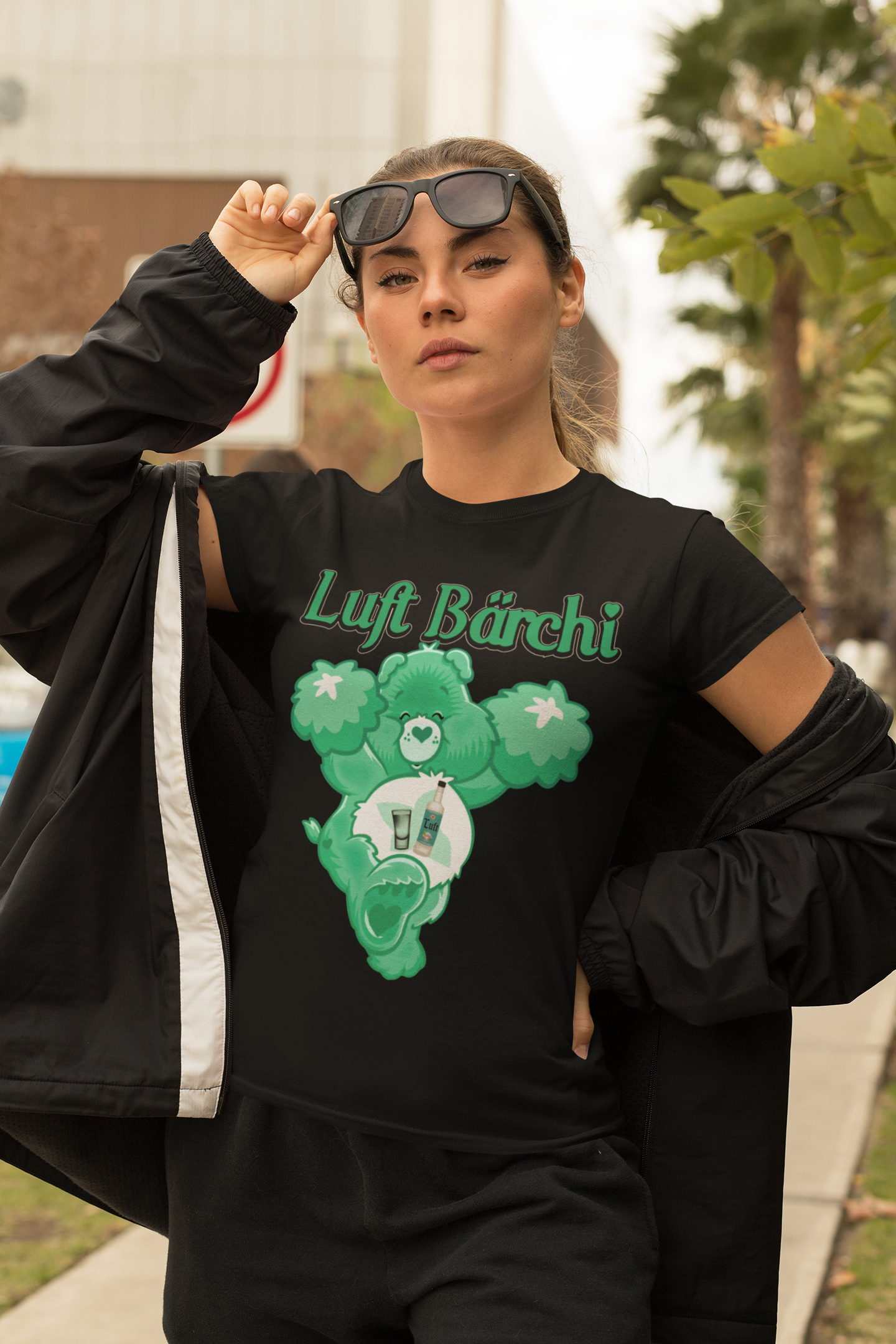Luft Bärchi - Glücksbärchi - Damen Premium Bio T-Shirt