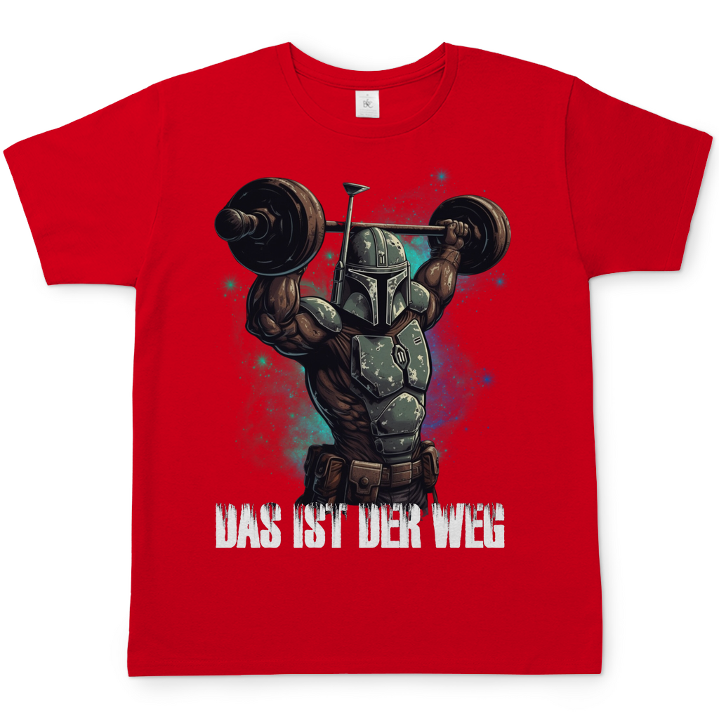 Mandalorianer Gym Herren Shirt in Rot