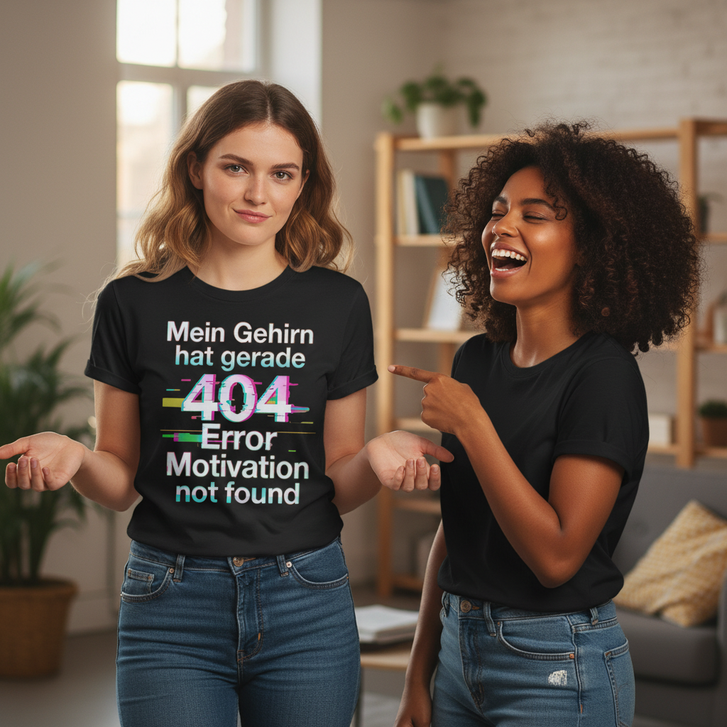 Mein Gehirn hat gerade 404 Error motivation not found - Damen T-Shirt