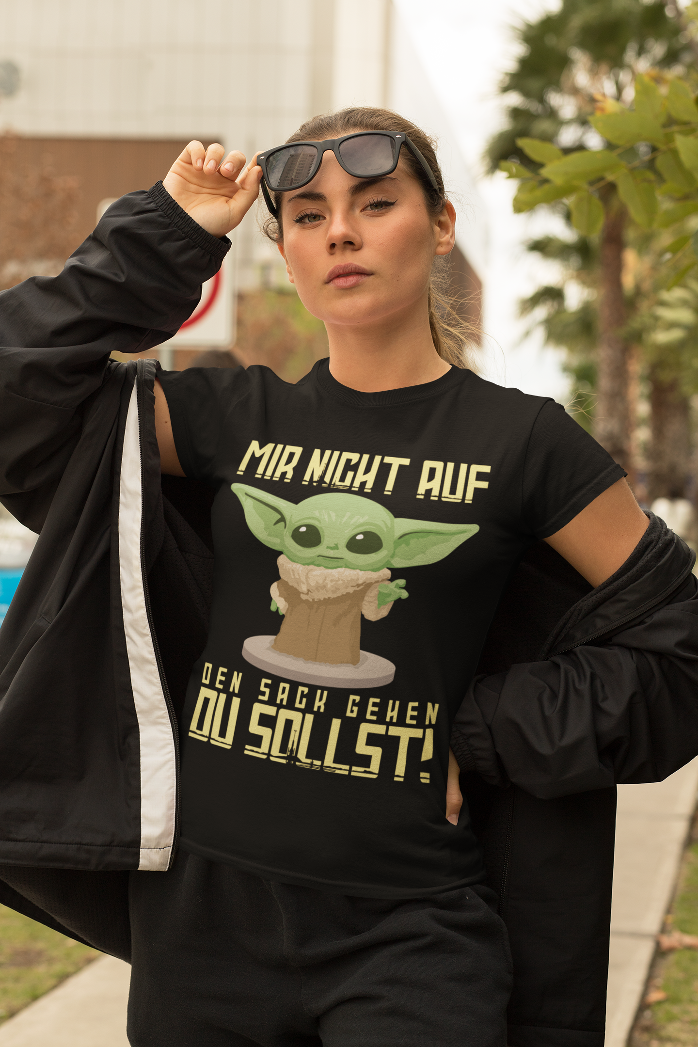 Mir nicht auf den Sack gehen du sollst Baby Yoda Grogu - Damen Premium Bio T-Shirt