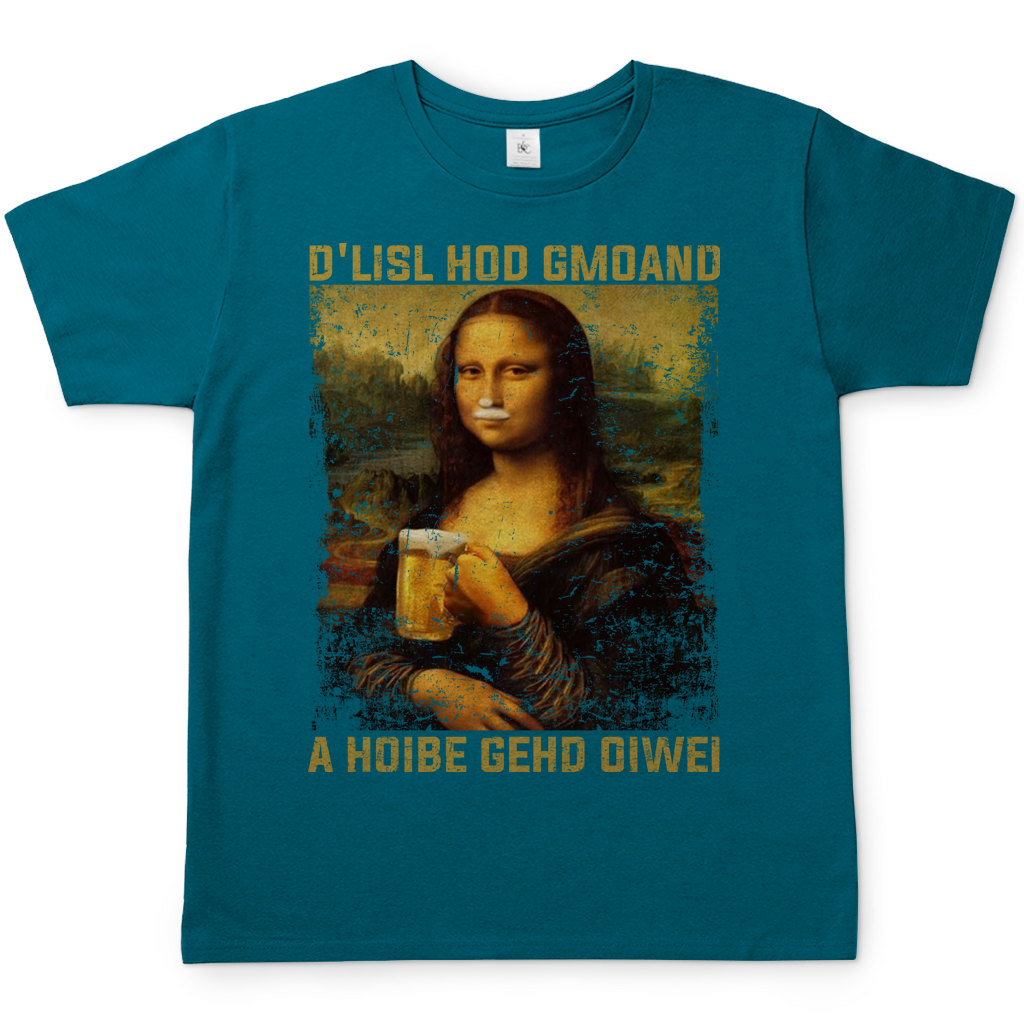 Mona Lisa Bier Herren Shirt in diva blau