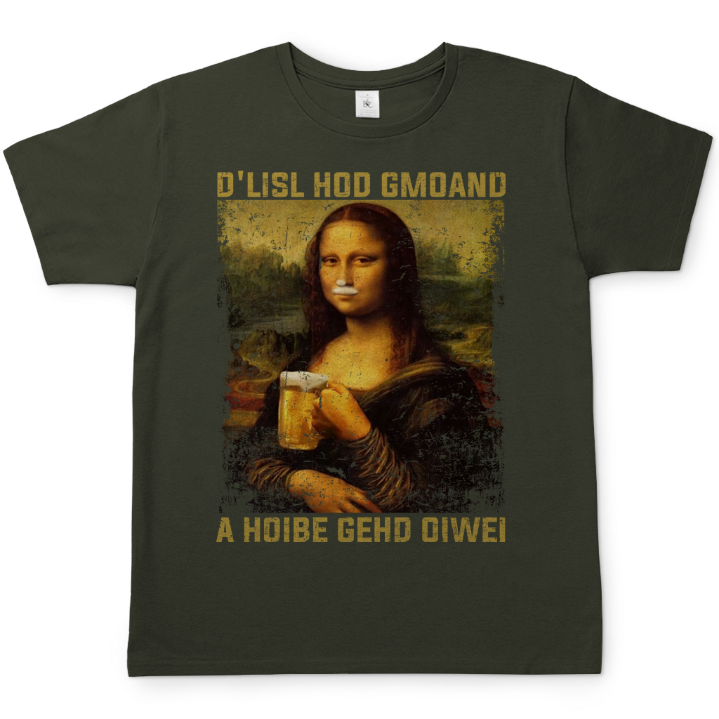 Mona Lisa Bier Herren Shirt in khaki