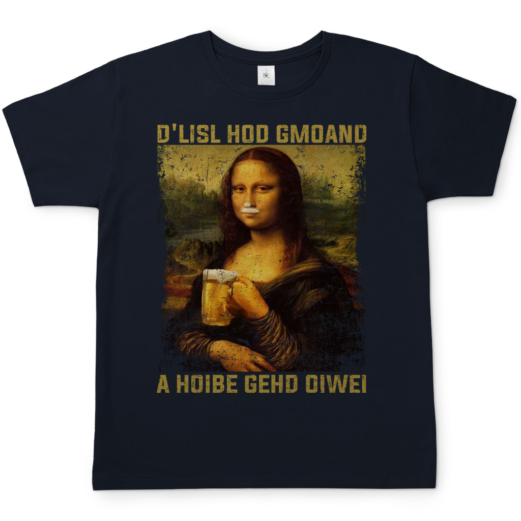 Mona Lisa Bier Herren Shirt in navy blau