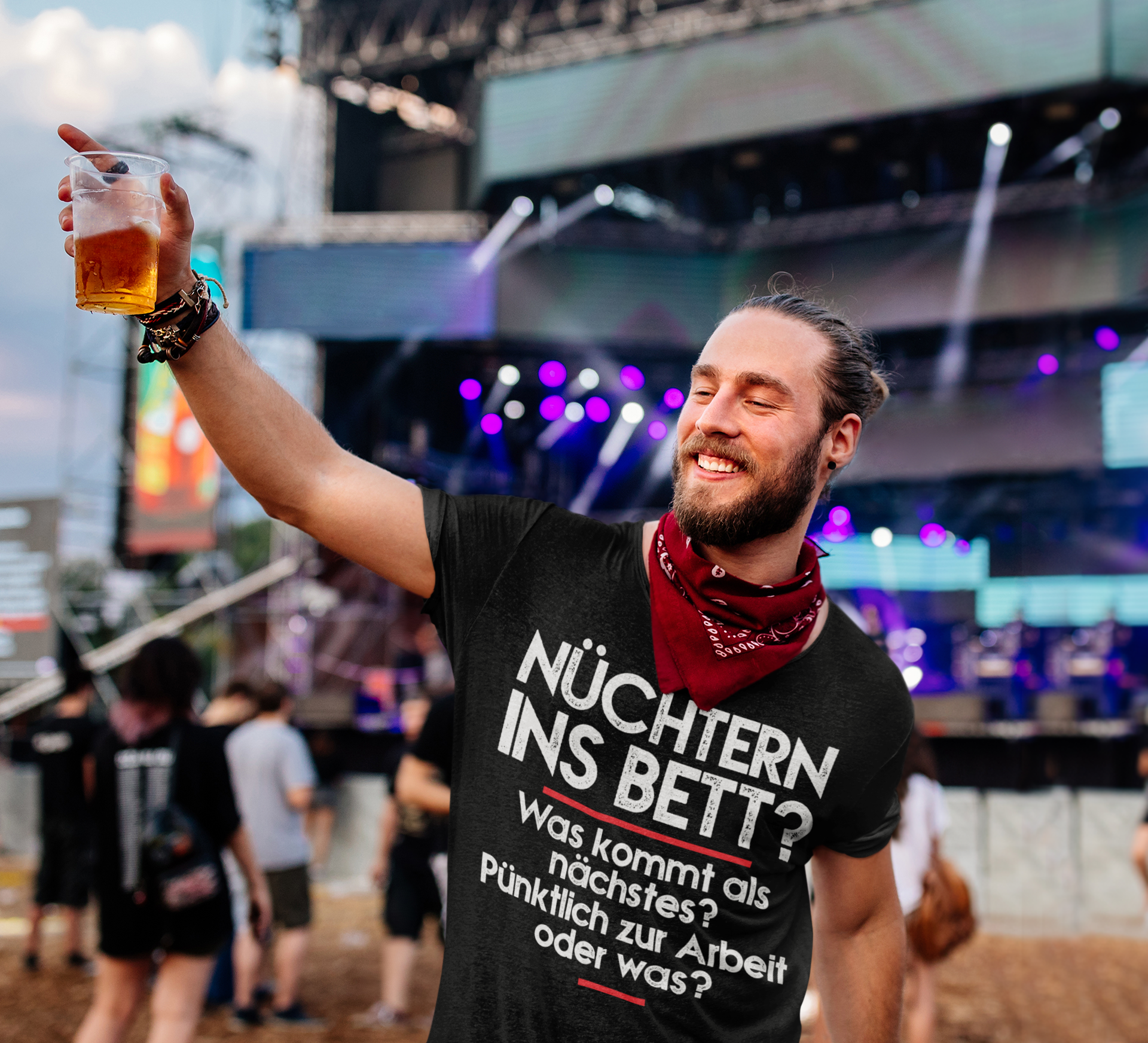 Nüchtern ins Bett? Was kommt als nächstes nüchtern zur Arbeit oder was? - Herren Shirt
