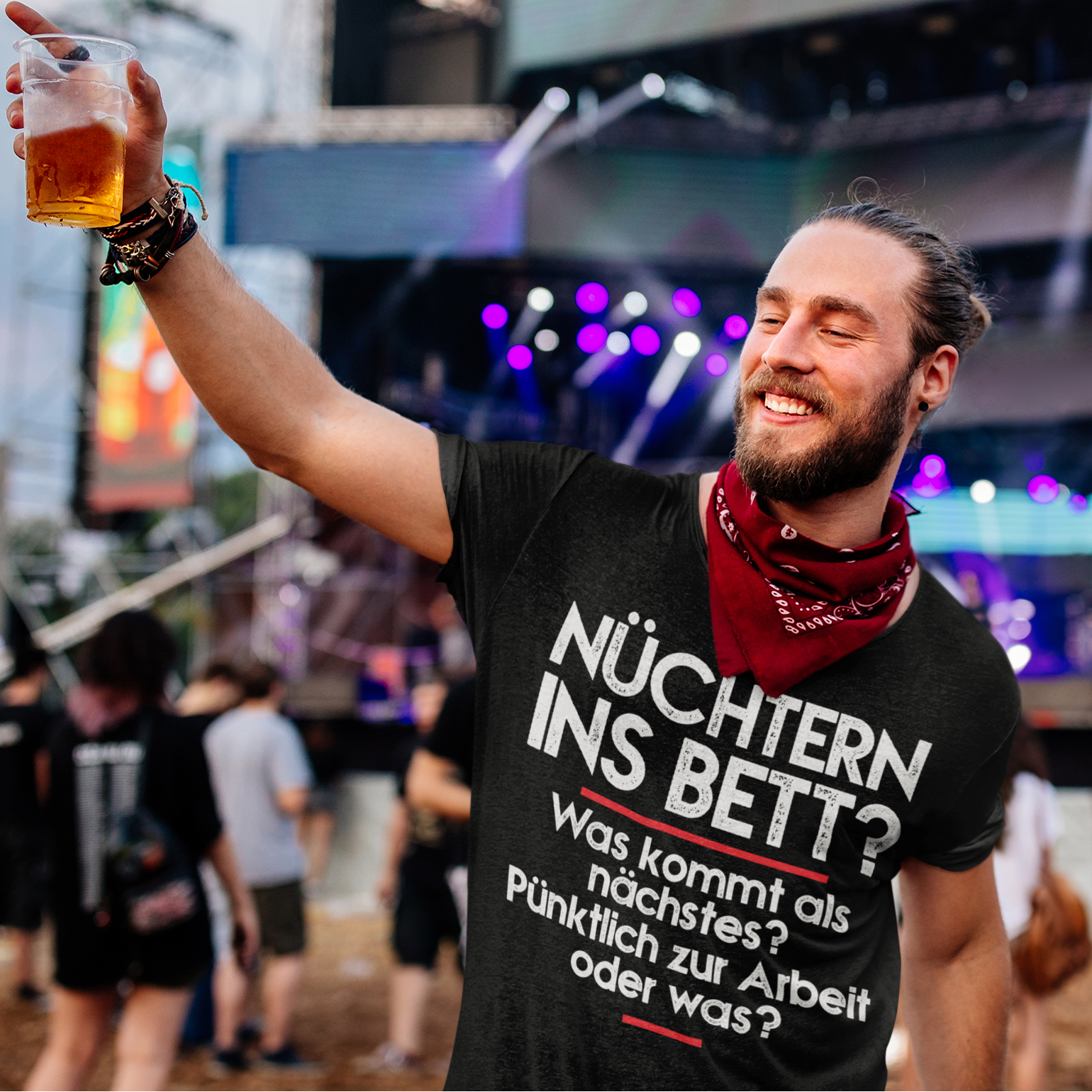 Nüchtern ins Bett? Was kommt als nächstes nüchtern zur Arbeit oder was? - Herren Shirt