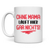 Ohne Mama läuft hier gar nichts Muttertagstasse