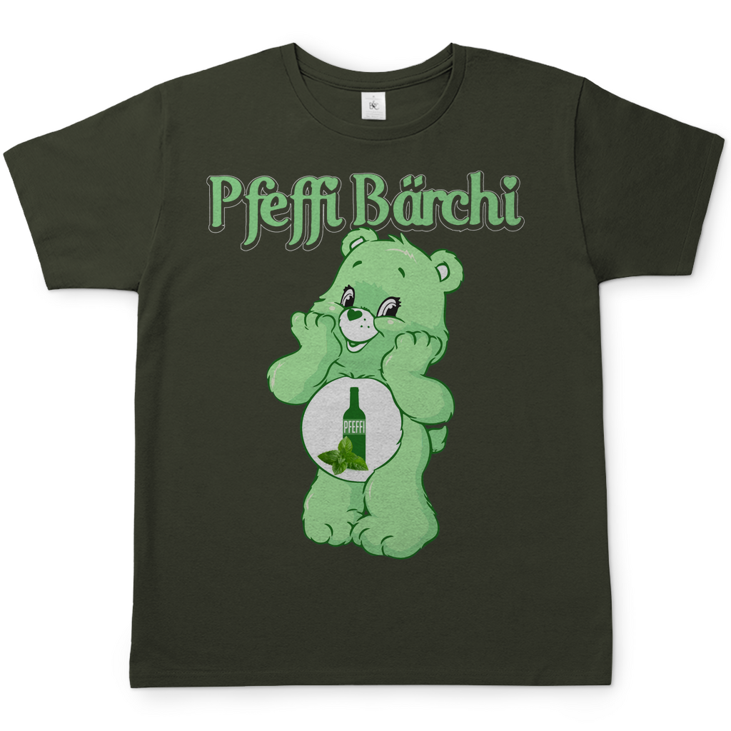 Pfeffi Bärchi Glücksbärchi Herren Shirt in Khaki